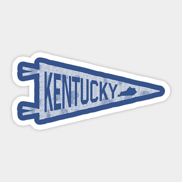 Kentucky Vintage Pennant Sticker by KentuckyYall